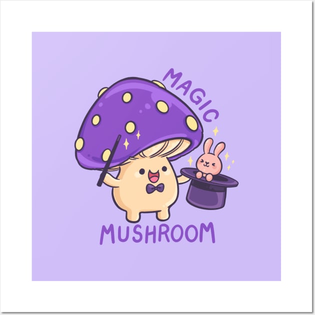 Magic Mushroom Wall Art by BiillustrationID